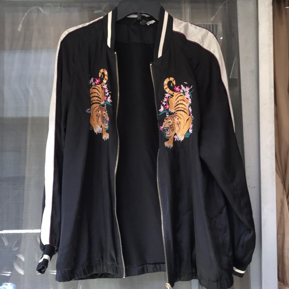 Black Jacket with Tigers